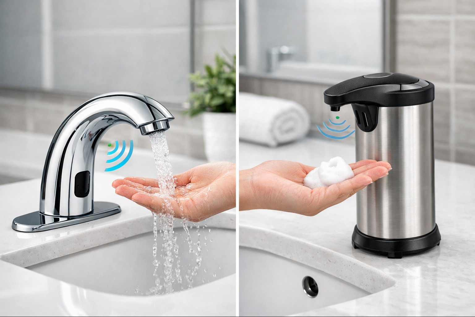 Touchless Faucets & Automatic Soap Dispensers