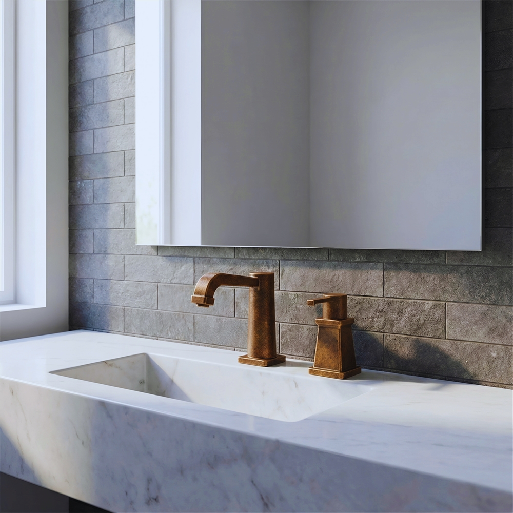 Matching deck-mounted automatic faucet and soap dispenser in chrome